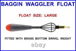 1 Large Baggin Waggler Float Coarse Carp Fishing Bagging Method Cage Feeder
