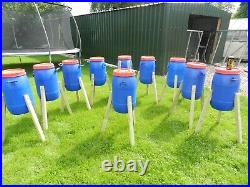 10 x 40 litre Feeders Pheasant game Chicken poultry Hopper £185.00 free post 8