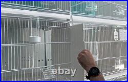 120cm 2GR Plastic Italian Double Breeding Cage & Divider Budgie, Canary Finch