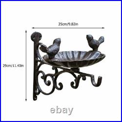 1pc Chic Unique Iron Hanging Basket Bird Feeder for Outdoor Home