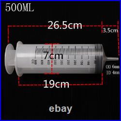 20ml-500ml Plastic Syringe Measuring Nutrient Sterile Reusable Food Pet Feeders