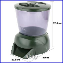 2PC Automatic Pond Fish Feeder Holiday Koi Feed Food Timer Auto Pellet Dispenser