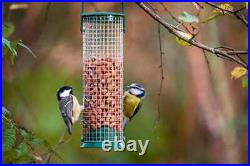 3 x Deluxe Heritage Wild Bird Hanging Nut Feeder Peanut Garden Feeders Wire