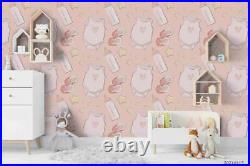 3D Baby Cloth Feeder Star Wallpaper Wall Mural Removable Self-adhesive 568