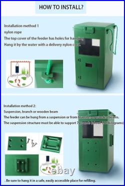 3L Automatic Fish Feeder, Pond Outdoor Food Dispenser, 3L#