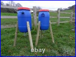 6 x 40 Litre Spring Feeder. Pheasant Game Chicken poultry partridge FREE POST 3