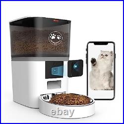 6L WiFi Automatic Pet Feeder with HD Camera, Food Dispensers