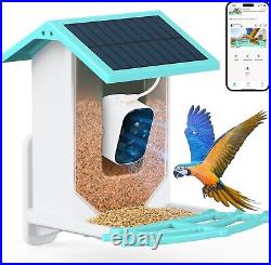 AUXCO Bird Feeder Camera, Newest Solar Bird Feeder with Camera Wireless Outdoor