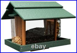 Amish-Made Classic Deluxe Bird Feeder with Suet Holder and Peanut Feeder