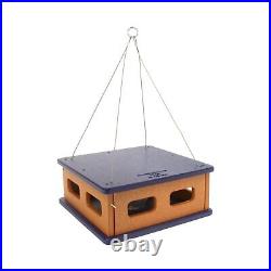 AmishToyBox.com Bluebird Feeder Hanging Block House Mealworm Feeder for