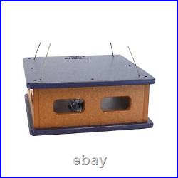 AmishToyBox.com Bluebird Feeder Hanging Block House Mealworm Feeder for