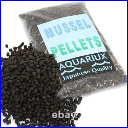 Aquariux Bloodworm shrimp mussel pellets high grade fish food sinking