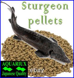 Aquariux high growth low oil sturgeon food pellets sinking fish pellets feed