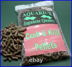 Aquariux premium crab & krill pellets fish food tropical marine fish feeds