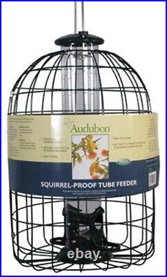 Audubon 23815 NATUBE3 Squirrel Resistant Caged Tube Type Wild Bird Feeder