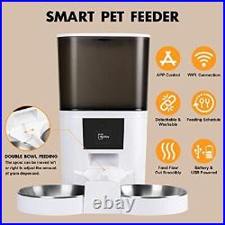 Automatic Cat Feeder, 6L Smart Pet Food Dispenser with APP Control, WiFi