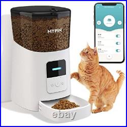 Automatic Cat Feeder, 6L WiFi Automatic Smart Pet Feeder Cat Food