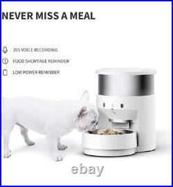 Automatic Cat Feeder, Stainless Steel Wifi Pet Feeder Cat andDog, App Control 5L