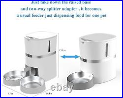 Automatic Cat Feeder, WellToBe Pet Feeder Food Dispenser for Cat & Small Dog