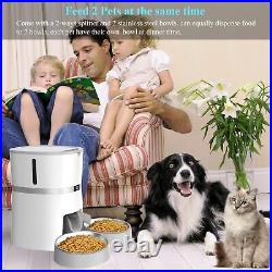 Automatic Cat Feeder, WellToBe Pet Feeder Food Dispenser for Cat & Small Dog