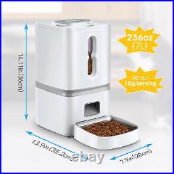 Automatic Pet Food Dispenser Feeder Cats & Dogs Programmable Timer, LCD, Audio