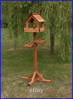 Baby Triple Wooden Roof Bird Table