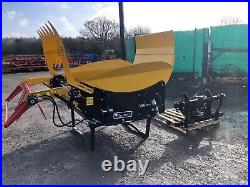 Bale unroller / feeder / straw bedder, two side connection for any loader