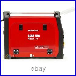 Best MIG MIG/MAG TIG Dual Pulse SYNERGIE 4in1 Inverter Welder 200Amp 4x4 Feeder