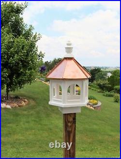 Bird Feeder Poly and Copper No wood Post not included