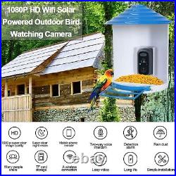 Bird Feeder Wi-Fi Camera Complete Wireless Solar / Battery Power 1080p HD Video