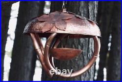 Bird feeder, handmade copper, 7th wedding anniversary, garden ornaments