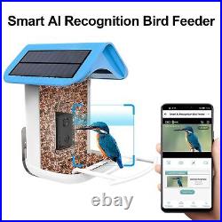 Callow Smart Bird Feeder with WI-FI Camera Solar power and AI Bird Recognition