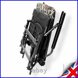 Carp Fishing Chair Feeder Folding Armchair Ultra Padded UK Stock Comfy