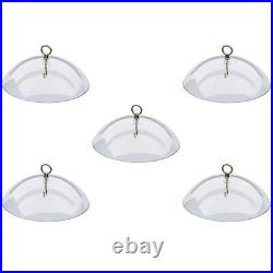 Clear Squirrel Baffle Hanging Dome Rain Cover Bird Feeders Protector
