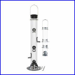 Droll Yankees Onyx Clever Clean Thistle Finch Feeder with Easy Opening Bundle