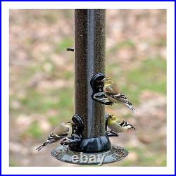 Droll Yankees Onyx Clever Clean Thistle Finch Feeder with Easy Opening Bundle