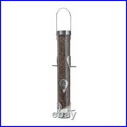 Droll Yankees Ring Pull Thistle 16 Inch Bird Feeder Silver 2 Pack
