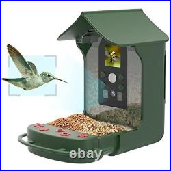 ESOXOFFORE Smart Bird Feeder with CameraHummingbird Feeder House with PIR Mot