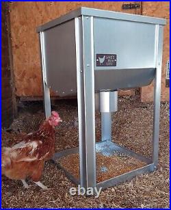 Easy-Release Standing Feed Hopper For Chickens Poultry Hen Food Farm Animal Duck