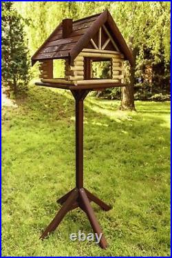 Exclusive Large Wooden Bird Table House Bird Feeder & Feeding House
