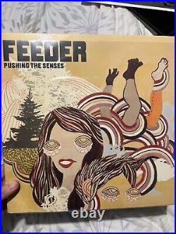 Feeder Signed Pushing The Senses Album 12 Inch Vinyl Ultra Rare