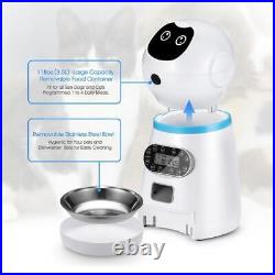 For Feeder for Indoor Pet Puppy Cute Robot Shape Design Up to 4 Meal