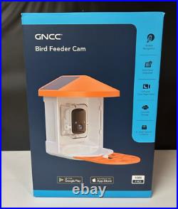 GNCC Bird Feeder Camera Wireless AI Solar Charging Smart Cam NEW Boxed