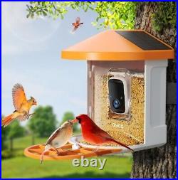 GNCC Bird Feeder with Camera Wireless AI Identify Bird Species, Smart Outdoor