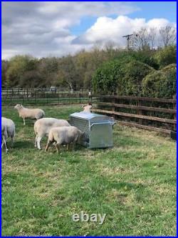 Galvanised Sheep Feeder 4 foot Hay Feeder on Wheels UK (Delivery Included)