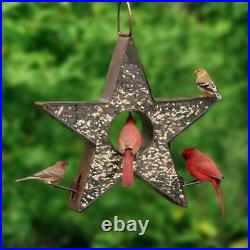 Good Directions Bird Feeder 4 lbs. Seed Capacity Star Fly-Thru Large Copper