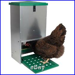 Haven Hens Galvanised Treadle Poultry Feeder 5kg 8kg 12kg 20kg sizes avalible