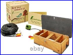 Hedgehog Feeder Wired Camera Kit Waterproof Rot-Proof Wooden Shelter EcoFriendly