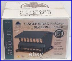Heritage Farms Single Sided Bird Feeder Squirrel-Proof Model #7533 NEW & SEALED