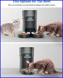 HoneyGuaridan 4.5L Automatic Cat Feeder, 2.4G Wi-Fi Smart Pet Feeder